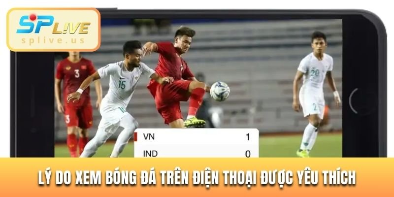 Lý do xem bóng đá trên điện thoại được yêu thích